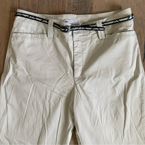 Lee Natural Fit Tan Capri Pants Size 14 - Picture 2 of 7